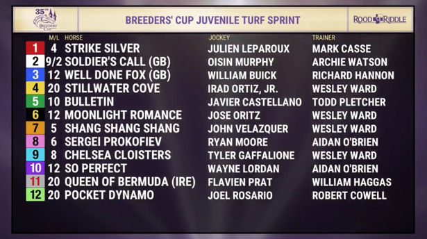 Breeders Cup 2018 Post positions and odds